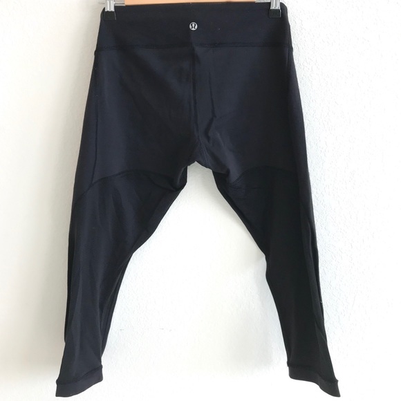 lululemon athletica Pants - lululemon | Mesh Cropped Yoga Pants